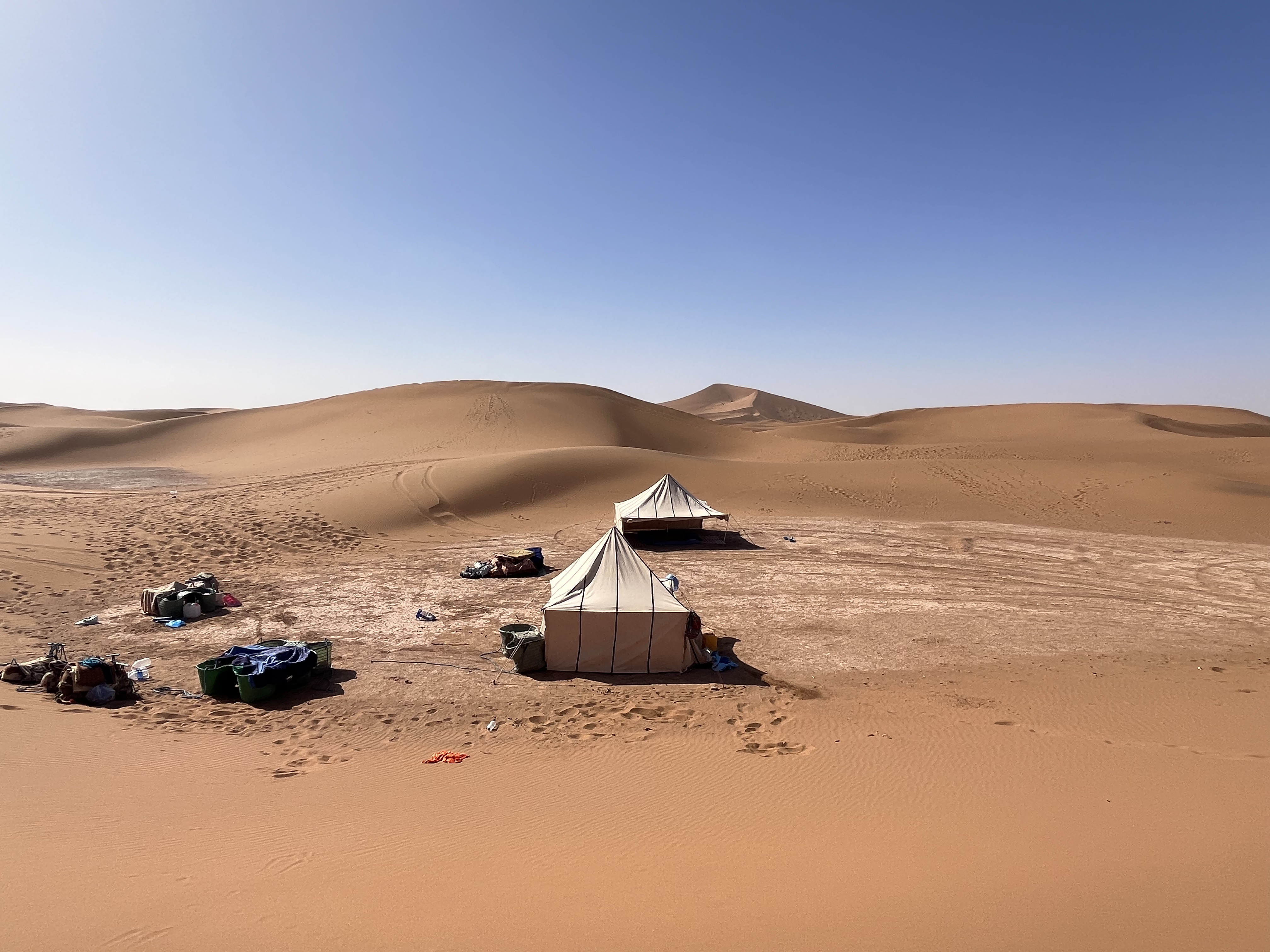 Traditionelles Nomadenzelt im Sahara Trekking Camp